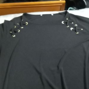 Black sleeved dress